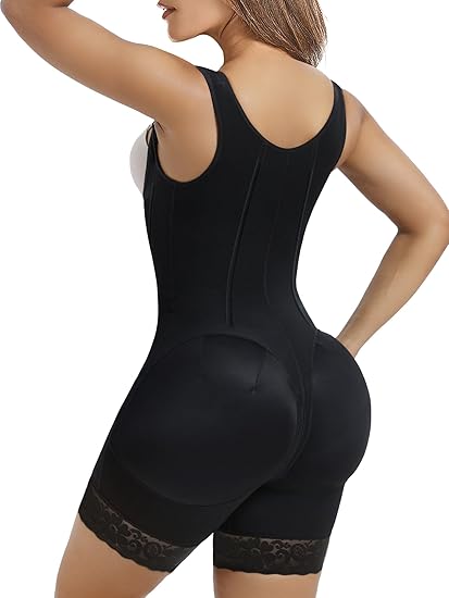 YIANNA Fajas Colombianas Moldeadoras Shapewear Tummy Control Body Shaper Postpartum Butt Lift Compression Garment with Bones